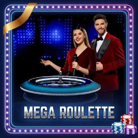 Illustrated game cover for Mega Roulette