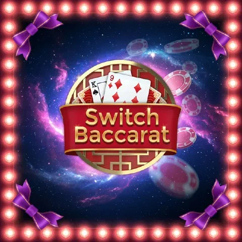 Illustrated game cover for Switch Baccarat